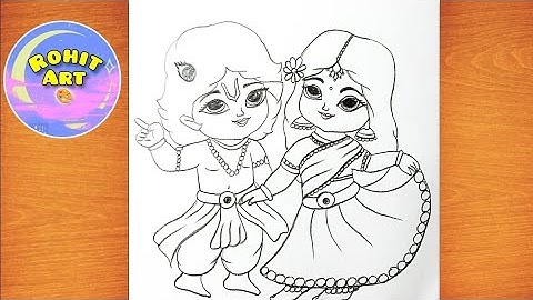 Pencil Drawing Of Radha Krishna | Rasha Krishna Drawing Easy | Radha Krishna Drawing For Beginners