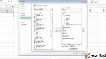 How to Customize the Ribbon in Excel 2013