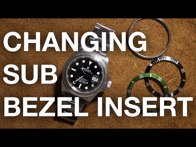 How change a Rolex Submariner Bezel - YouTube