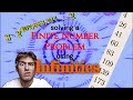 Solving a finite number problem using infinities