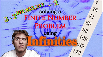 Solving a finite number problem using infinities