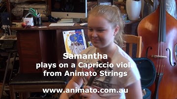 Samantha plays Telemann on her Capriccio viola from Animato Strings