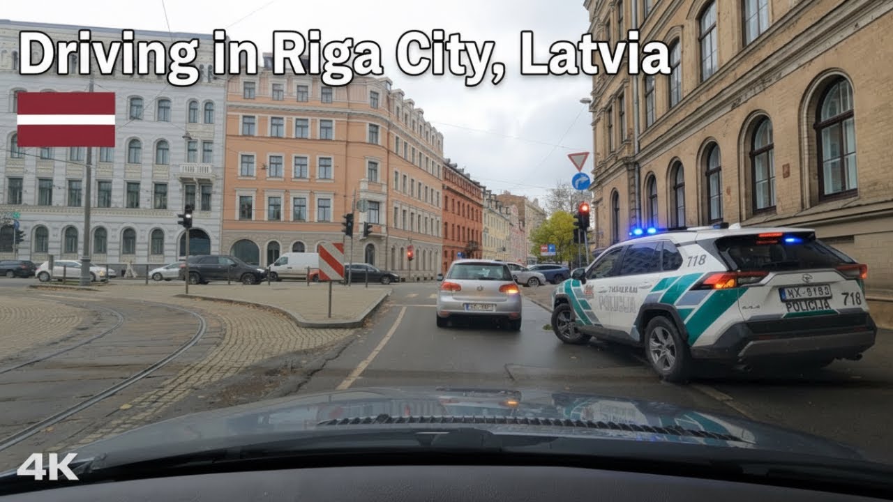 RIGA City | 4K Exciting Dashcam Drive