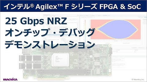インテル® Agilex™ F シリーズ FPGA & SoC　25 Gbps NRZ オンチップ・デバッグ デモンストレーション