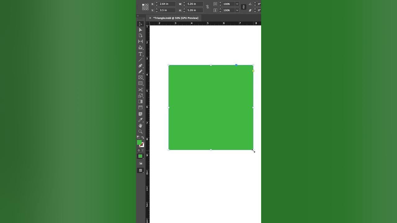 How to Make a Triangle in InDesign shorts YouTube