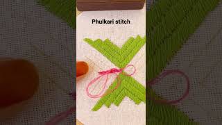 |Hand Embroidery Phulkari Stitch|Simple Phulkari|