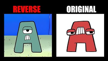 Reverse Alphabet Lore But In Sponggebob (Full Version) - Alphabet Lore Meme Animation - TD Rainbow