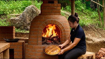 CEO leaves the city for the forest: Builds a beautiful classic clay oven with his own hands