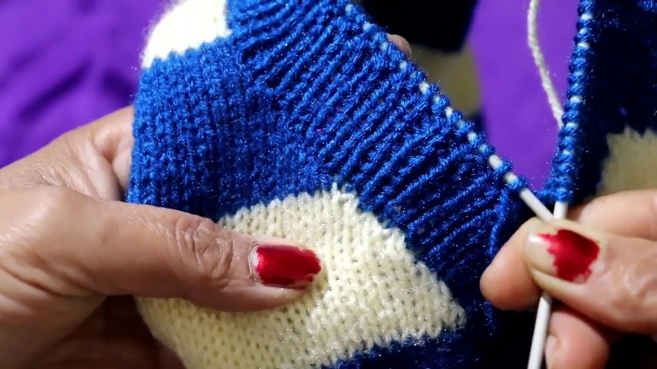 5,6 year baby के लिए  V neck कैसे बनाएं।