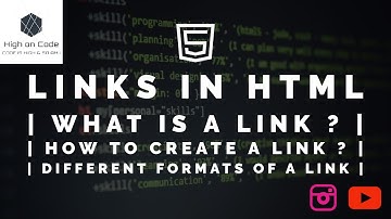 HTML | Part - 4 | What is a Link? | How to Create a Link? | Different Formats & Functions of a Link