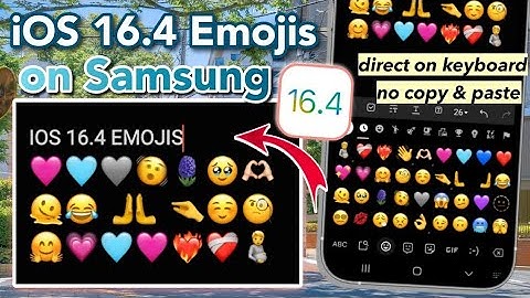 Get iOS 16.4 Emojis on Samsung direct on keyboard (no copy paste) 🩷🩵🩶