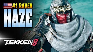 HAZE (Raven) ➤ Pro Player - Top Player - Rank #1 - Tekken 8 - God of Destruction - Ranked Match