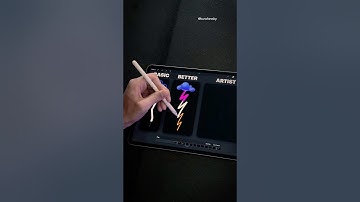 How to animate lightning in Procreate 😱⚡️ #procreate #animation