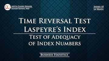 Index-18: Time Reversal Test of Laspeyre