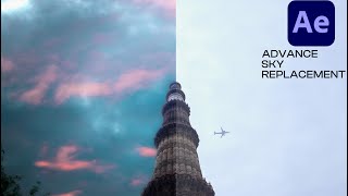 Advance Sky Replacement Tutorial in Adobe After Effects - Hindi