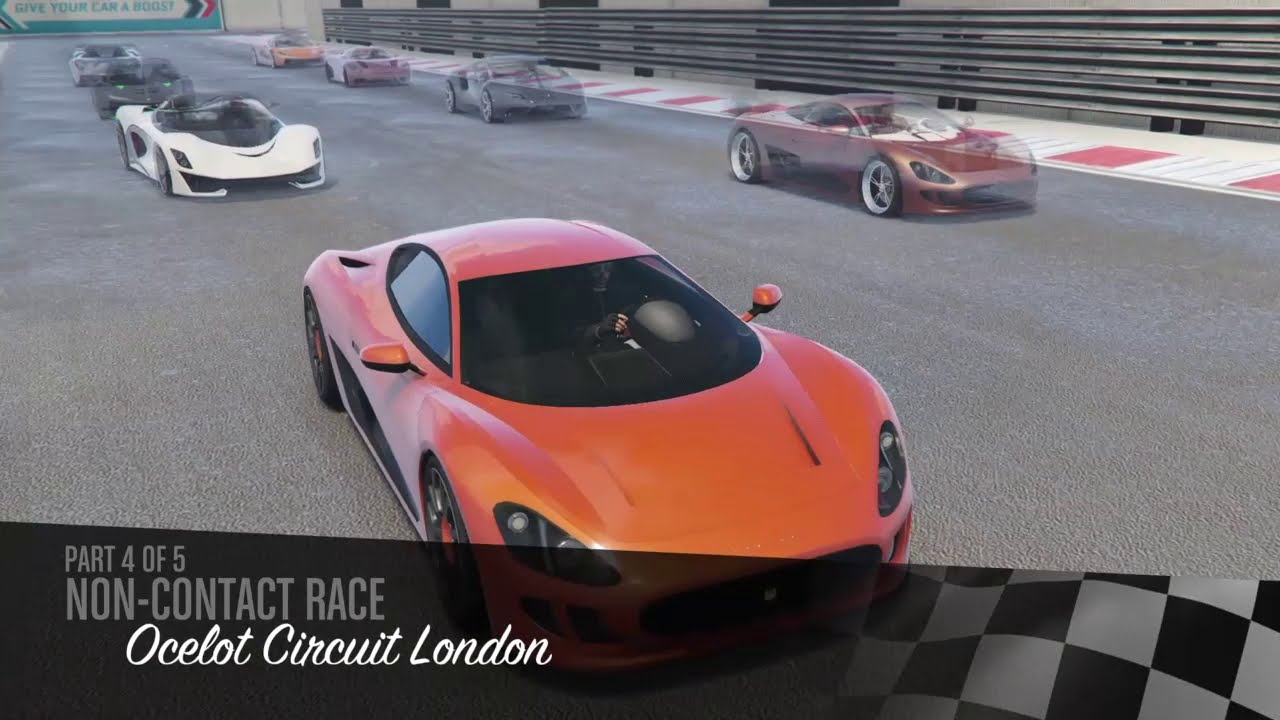 GTA 5 Racing - Ocelot Circuit London in Super Cars - YouTube