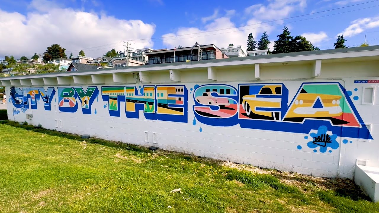 City by the Sea Mural by artist Rory Doyle