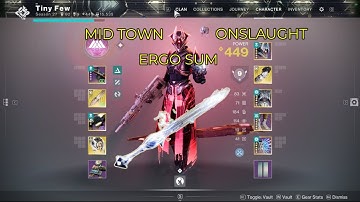 Solo Midtown Onslaught | Ergo Sum | Prismatic Getaway Artist Warlock | Destiny 2