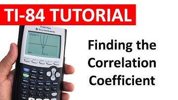 Finding the Correlation Coefficient on the TI-84