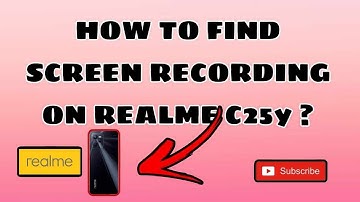 HOW TO FIND SCREEN RECORDING OF REALME C25y #realmeC25y