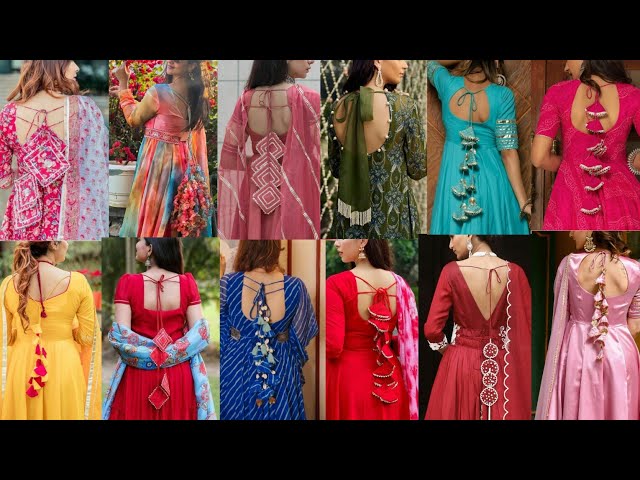 25 New Back Neck Design for Kurtis,Suits with #dori #button - YouTube