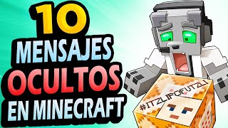 ✅ 10 Mensajes OCULTOS en Minecraft!! #2