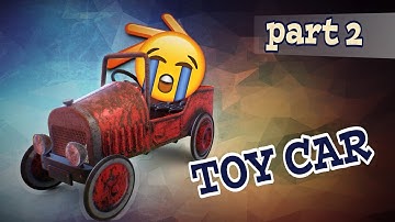 Part 2. Blender 3D Pedal Toy Car texturing time-lapse