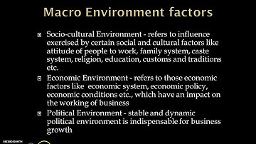 Business Environment & Policy Module 1 Lecture 3