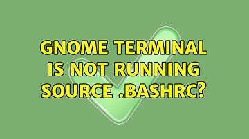 Ubuntu: Gnome terminal is not running source .bashrc?