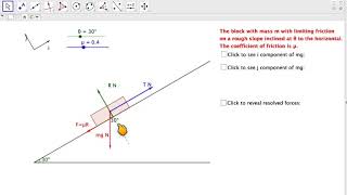 Modelling friction using GeoGebra introduction