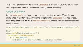 Solving the Bad state: Future already completed Error in Flutter WebView Apps