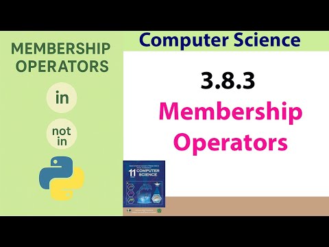 Membership Operators in Python | Class 11 Computer Science | FBISE 2025 – Chapter 3