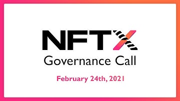 Governance Call #6 - February 24th, 2021 - NFTX Index Funds