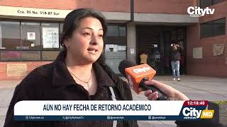 Estudiantes mantienen toma en colegio de Tunjuelito y denuncian intento de desalojo | CityTv