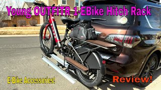 Young OUTFITR 1-EBike Hitch Rack! Travel Essentials! #outfitr #ebikerack #bikerack #review #unbox