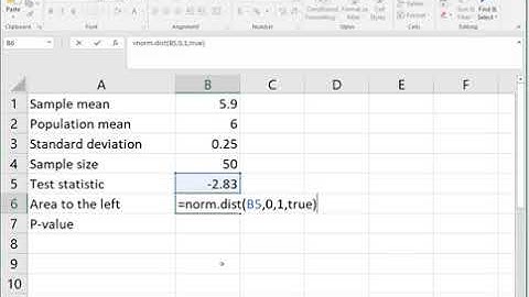 Hypothesis for a mean (z test)