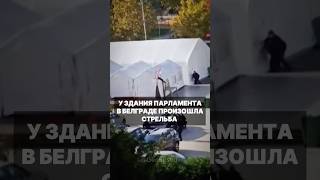 В Белграде, у здания парламента Сербии, произошла стрельба #белград #сербия #происшествие