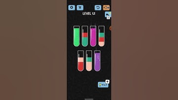 Water Colour Sort Level 12 Walkthrough Solution Android / Ios