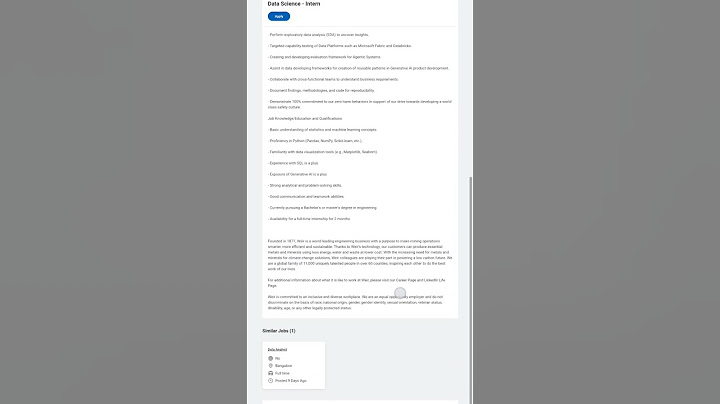 Weir Intern hiring - Data Science | Cadence Interns hiring - marketing #internship #hiring #shorts