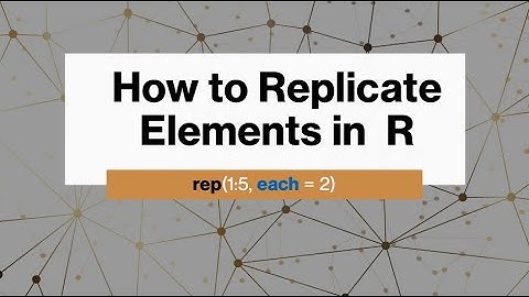 How to Replicate elements in R