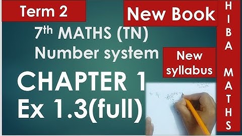 7th maths chapter 1 exercise 1.3 full answers tn samacheer 2020-2021 new syllabus