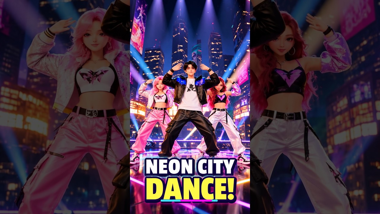Neon City Dance Crew Goes OFF 🔥 | #music #dance #Shorts #anime thumbnail