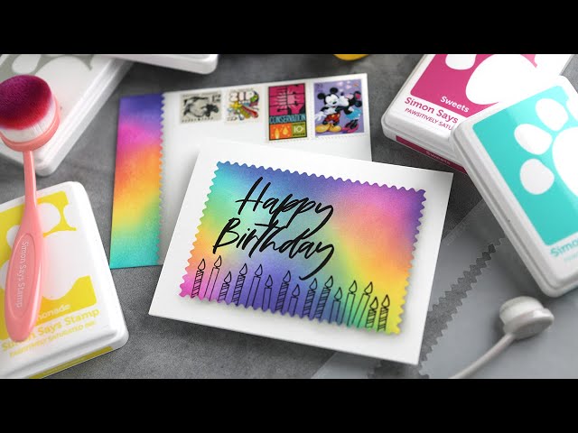 Simple Multicolor Stamping with Distress Oxide Inks + GIVEAWAY! – K Werner  Design Blog