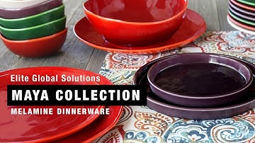 Elite Global Solutions Melamine Dinnerware - Maya
