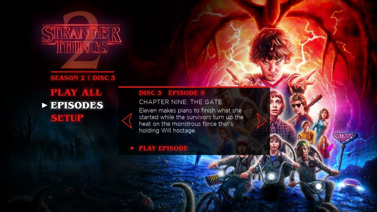 Stranger Things Season 2 Disc 3 Custom Blu-ray DEMO
