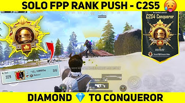 DAY - 5 🇵🇰 | DIAMOND TO CONQUEROR | SOLO FPP RANK PUSH 🥵.#solofpprankpush
