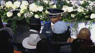 Homewood High JROTC presents US flags to Aniah Blanchard's parents