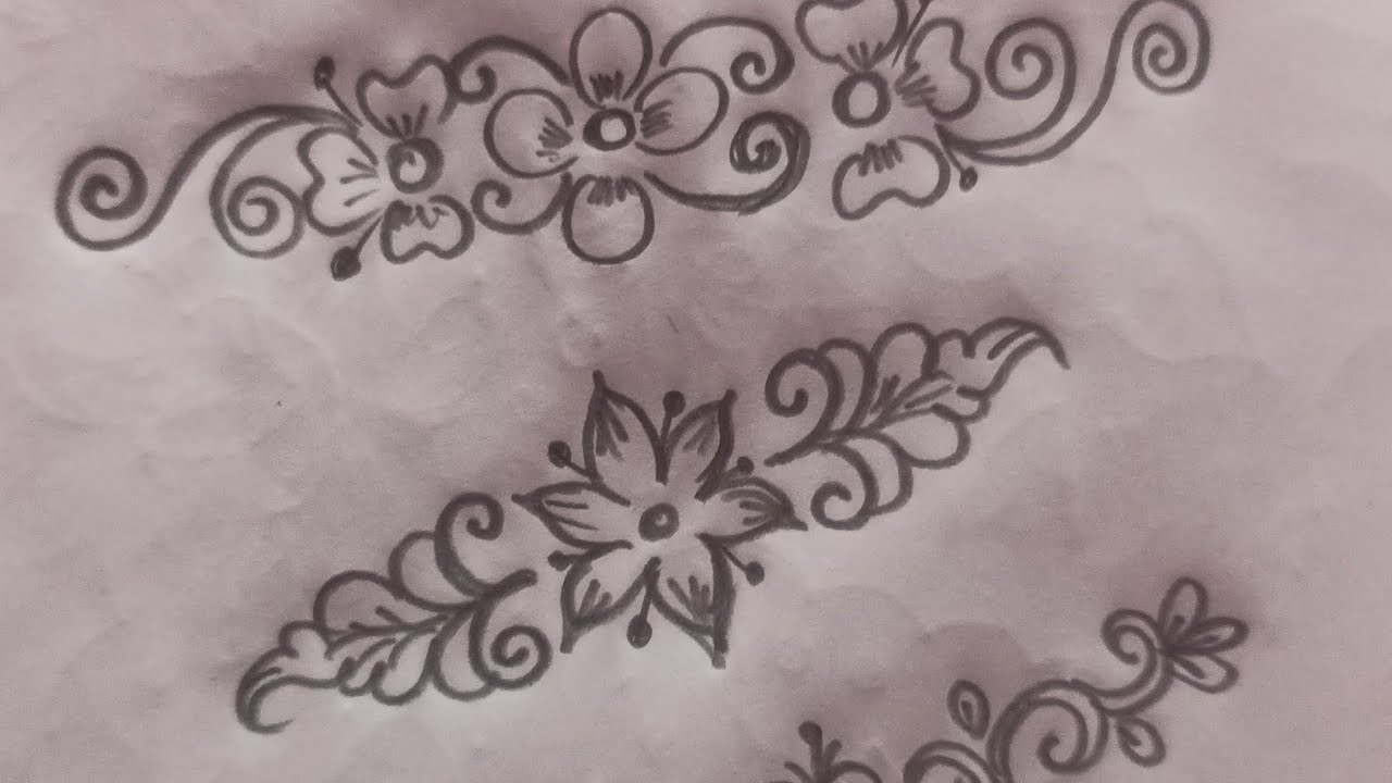 creative rangoli side borders