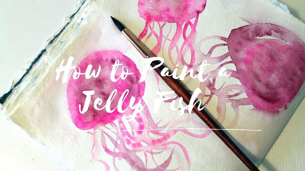 How to Paint Jellyfish in Watercolors Tutorial YouTube