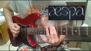 aespa 에스파 'Black Mamba' (guitar with playthrough)